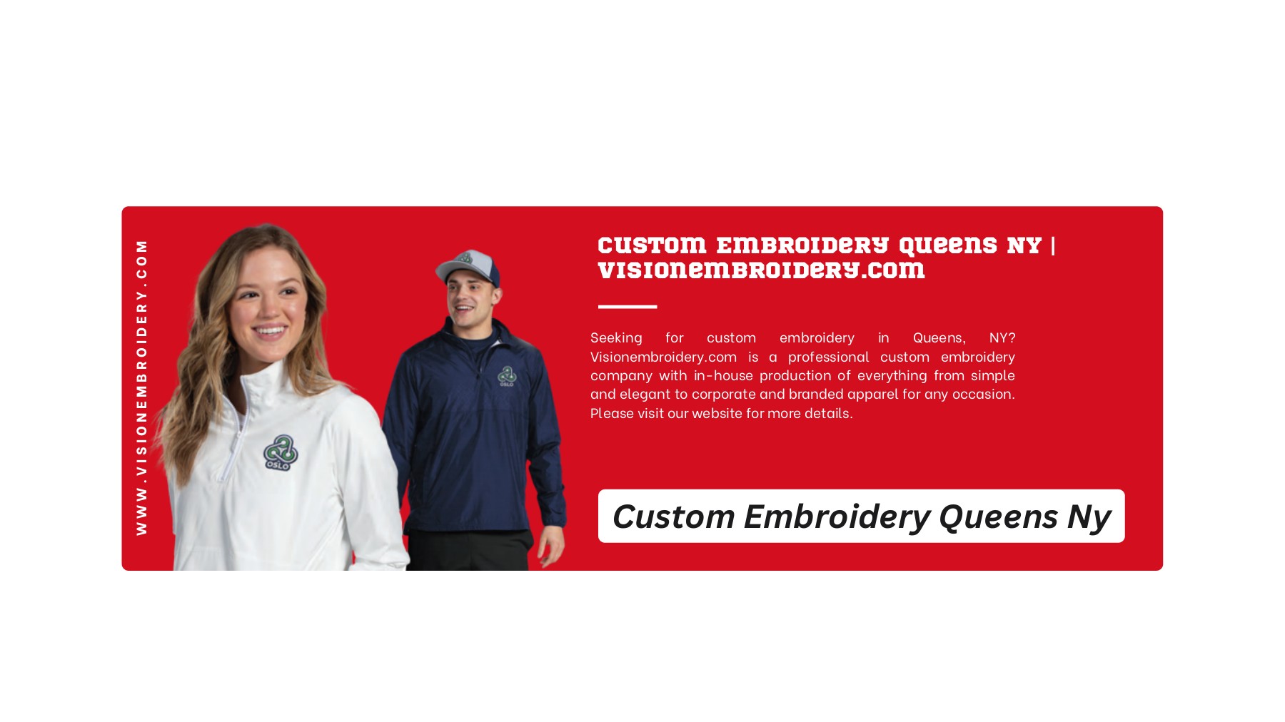 Custom Embroidery Queens NY visionembroidery