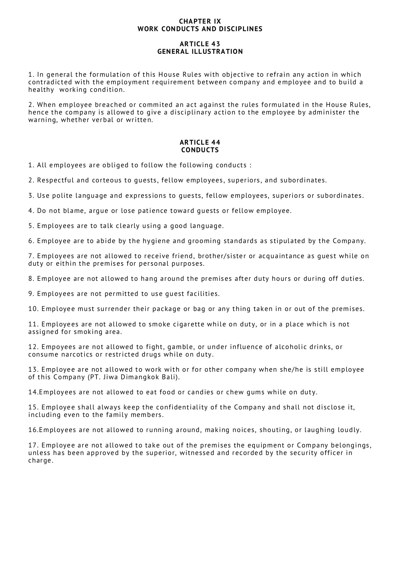 Employee Stater Kits (Employee Handbook) itm Page 32 Flip PDF