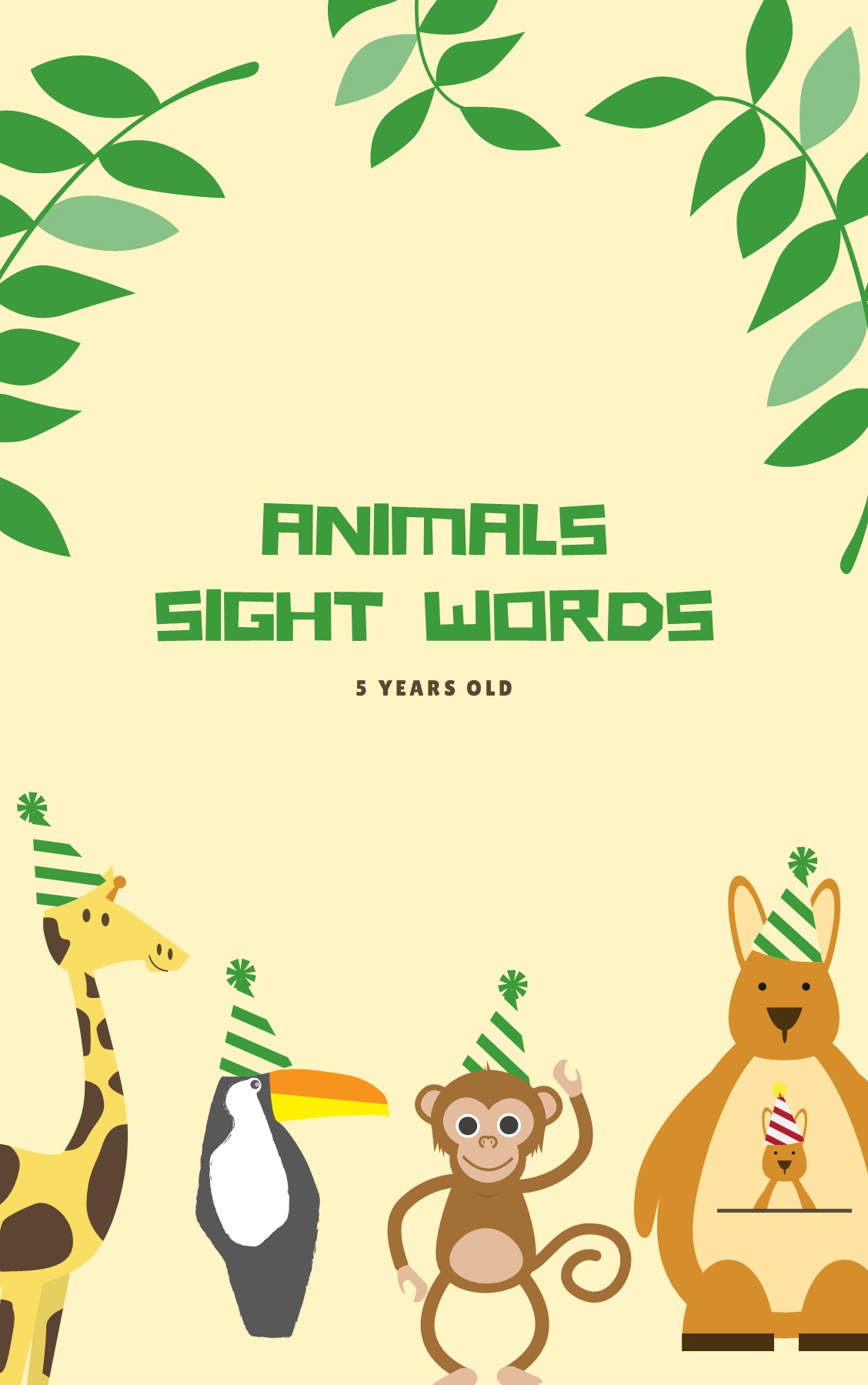 Animals sight words ayarashad Page 1 1 Flip PDF Online PubHTML5