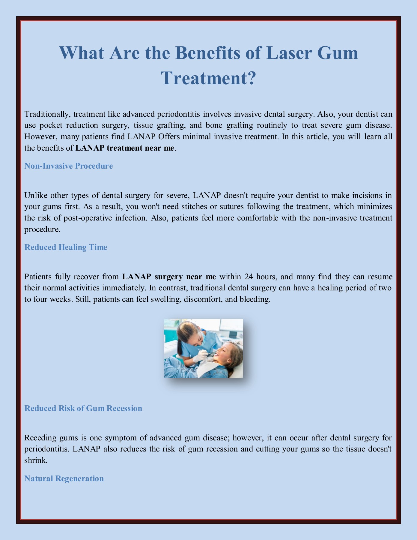 What Are the Benefits of Laser Gum Treatment? Darren Fuller Page 1