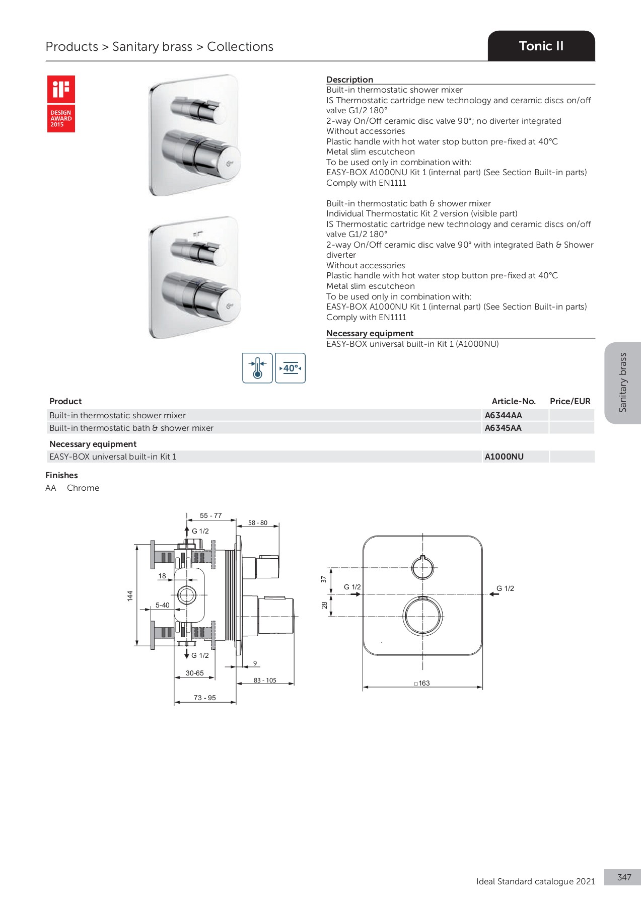 Ideal Standard Catalogue 2021 AKVA Page 349 Flip PDF