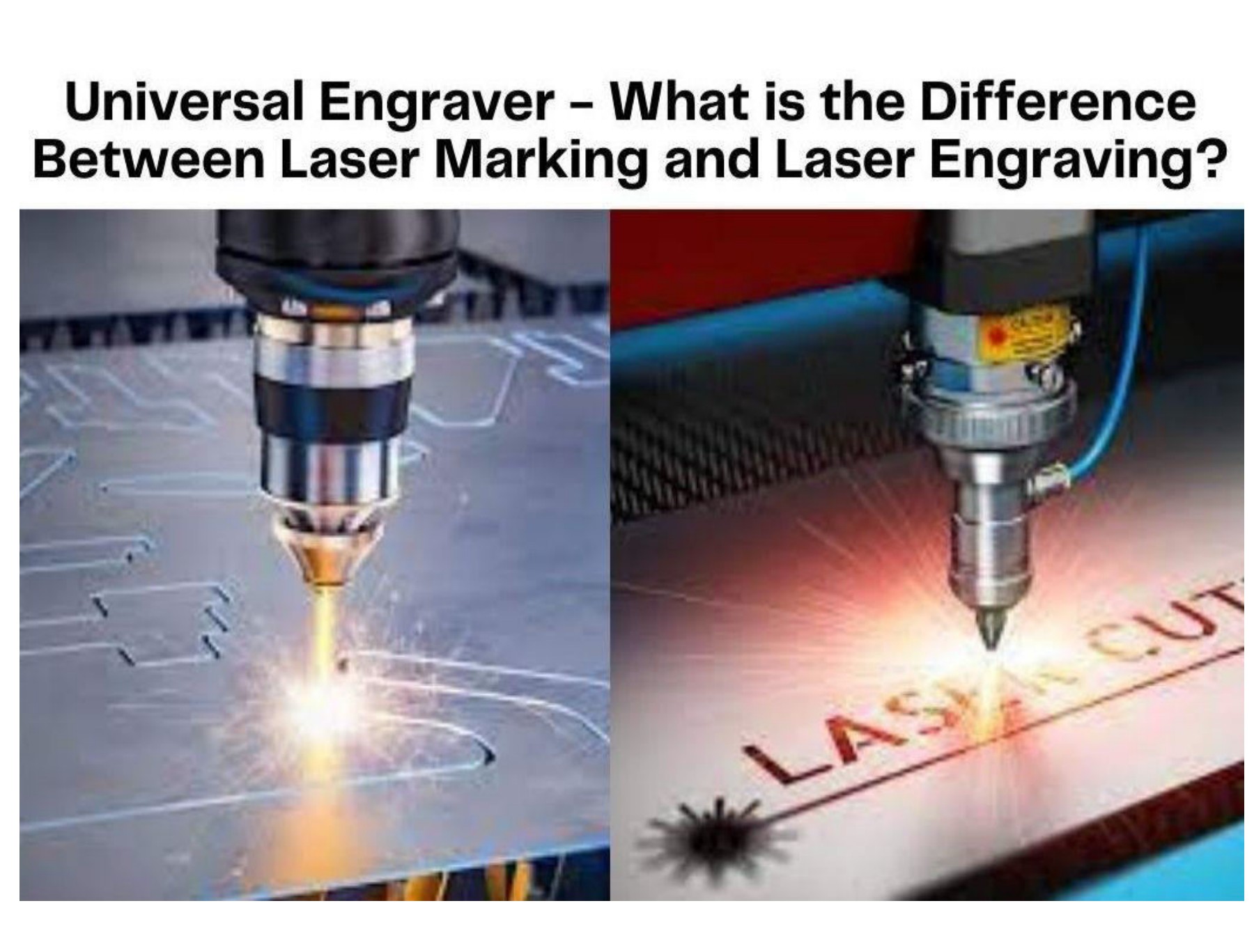 Universal Engraver What is the Difference Between Laser Marking and