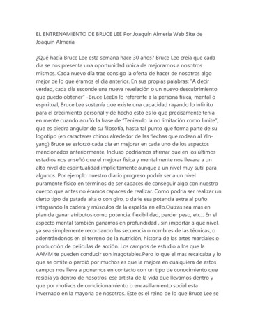 ELENTRENAMIENTODEBRUCELEE