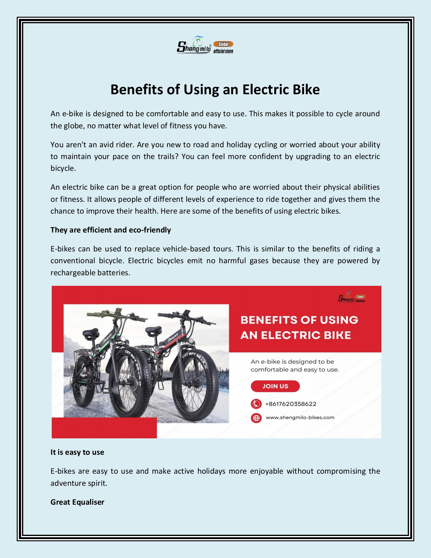 Benefits of Using an Electric Bike Foshan Jinmai Trading Co.Ltd