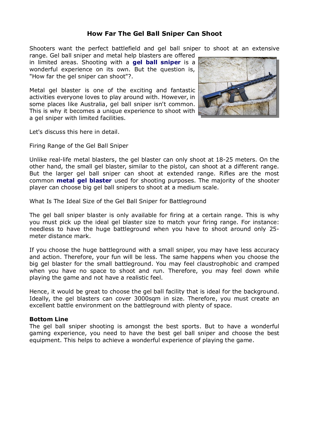 How Far The Gel Ball Sniper Can Shoot iHobby Page 1 1 Flip PDF