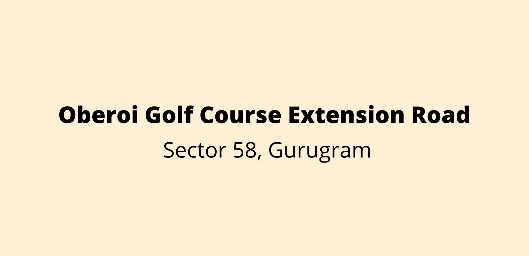 Oberoi Sector 58 Golf Course Extension Road Gurgaon A Unique Living