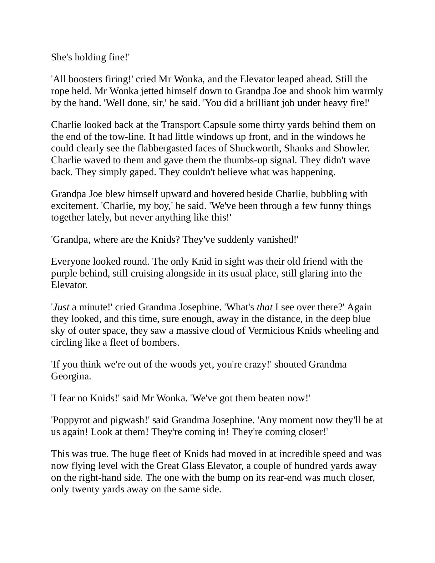 Charlie and the Great Glass Elevator THE MANTHAN SCHOOL Page 56