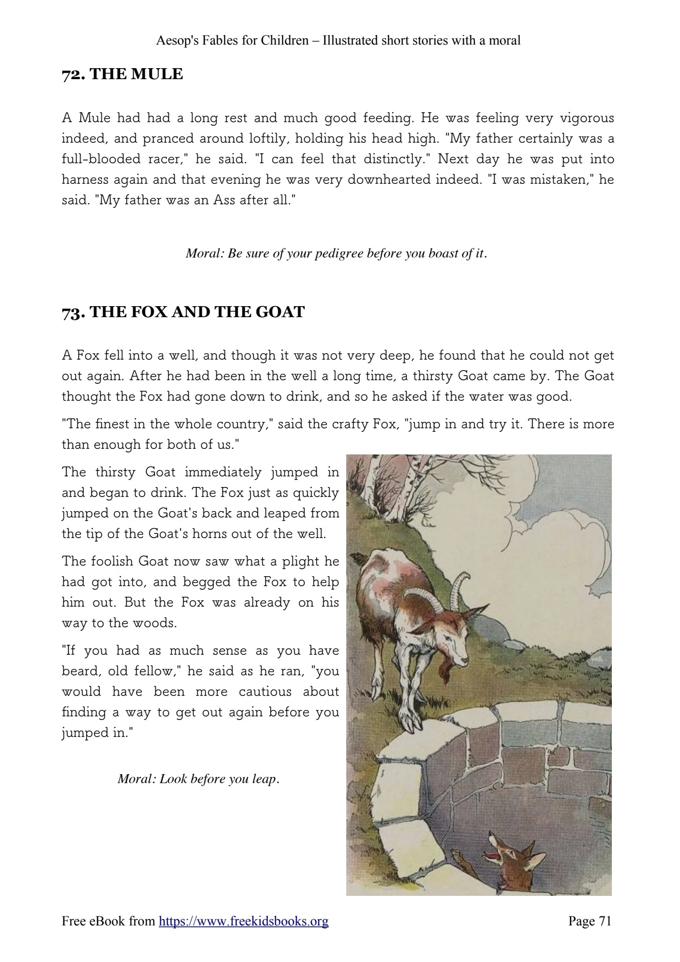 Aesops Fables for children - THE MANTHAN SCHOOL - Page 71 | Flip PDF ...