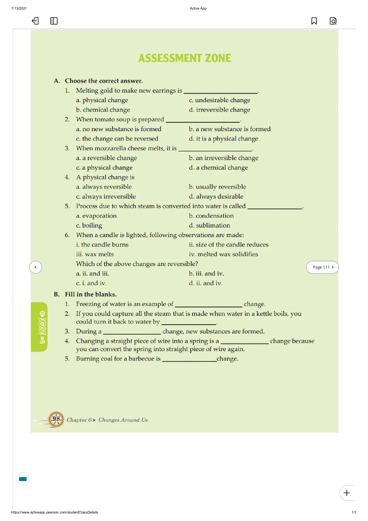 Universal Science Grade-6 - THE MANTHAN SCHOOL - Page 110 | Flip PDF ...