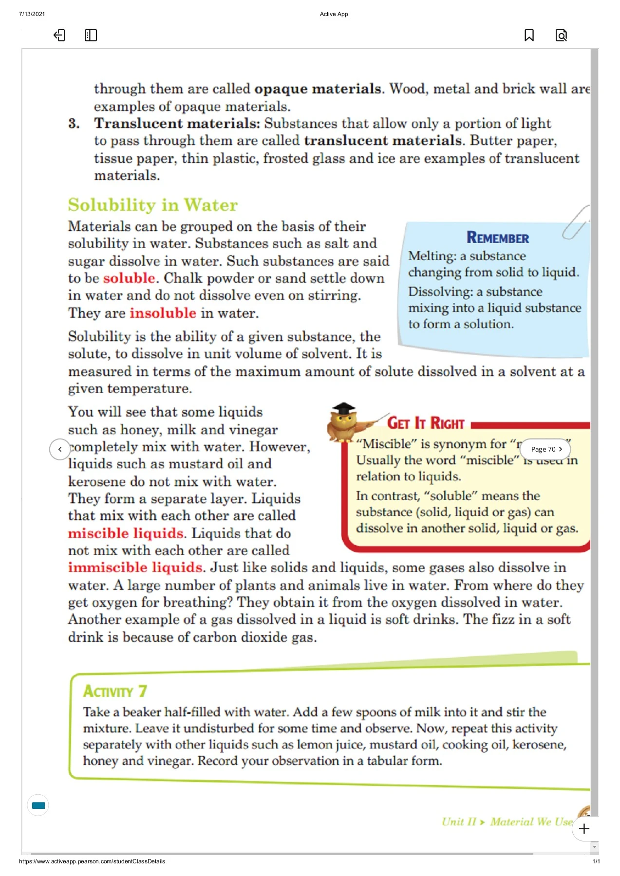 Universal Science Grade-6 - THE MANTHAN SCHOOL - Page 69 | Flip PDF ...