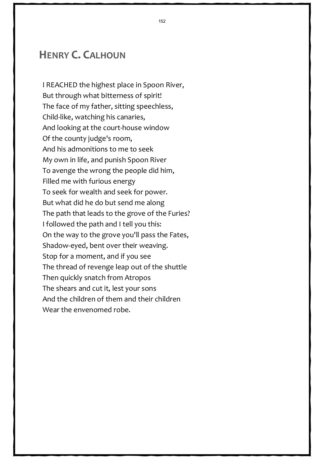 Spoon River Anthology catherinescrossculturalcafe Page 163 Flip