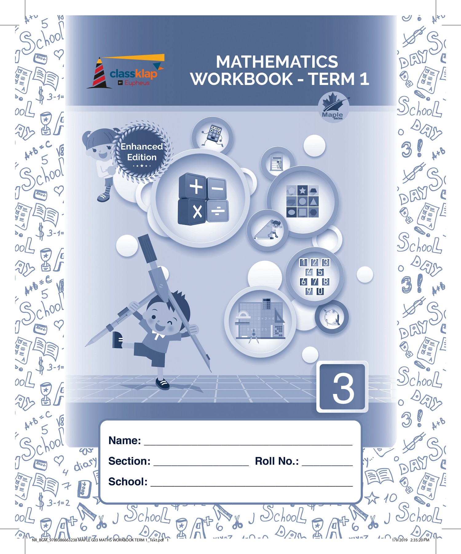 9789386663238 MAPLE G03 MATHS WORKBOOK TERM 1_Text - CLASSKLAP - Page 1 ...