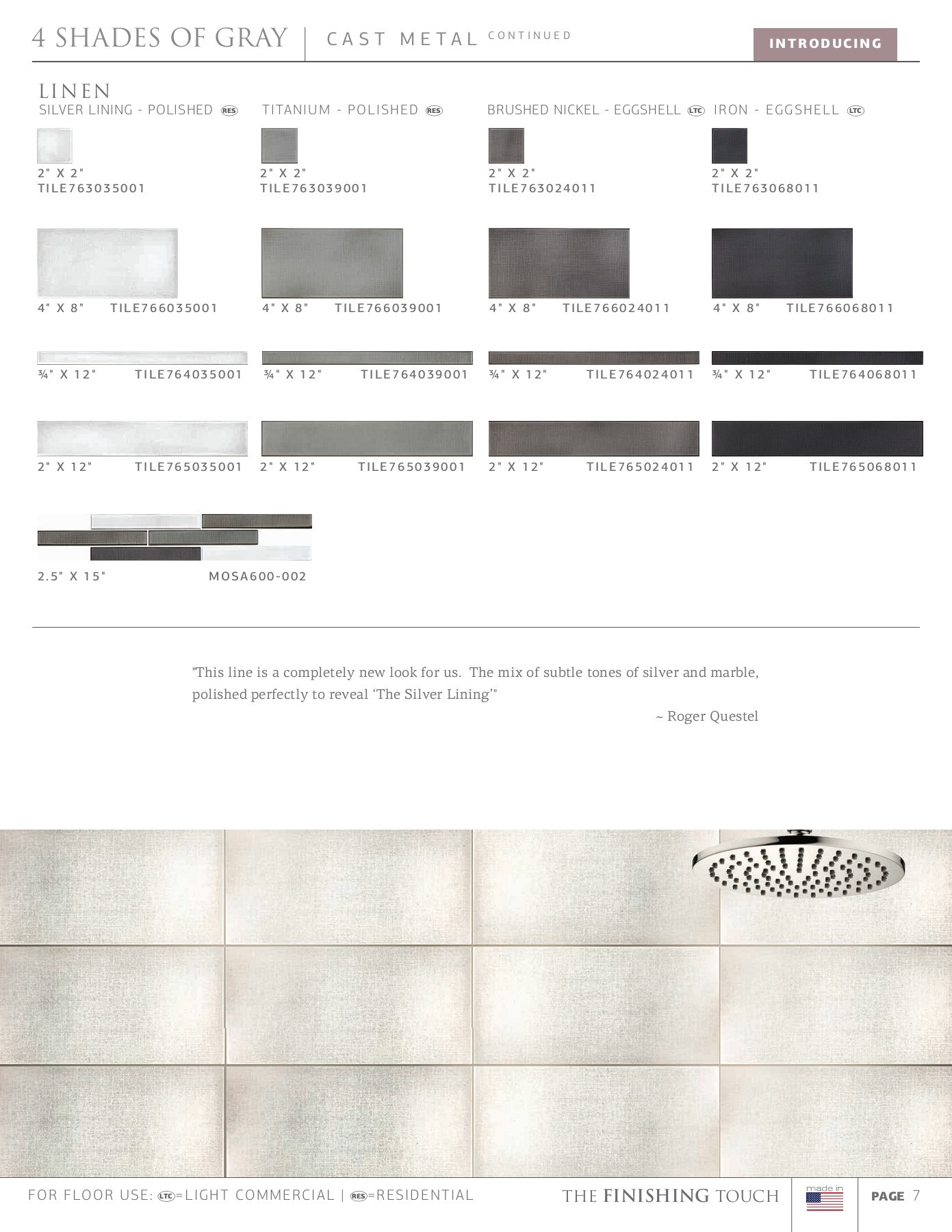 Crossville Studios Questech Catalog 07.20.17 Crossville Studios