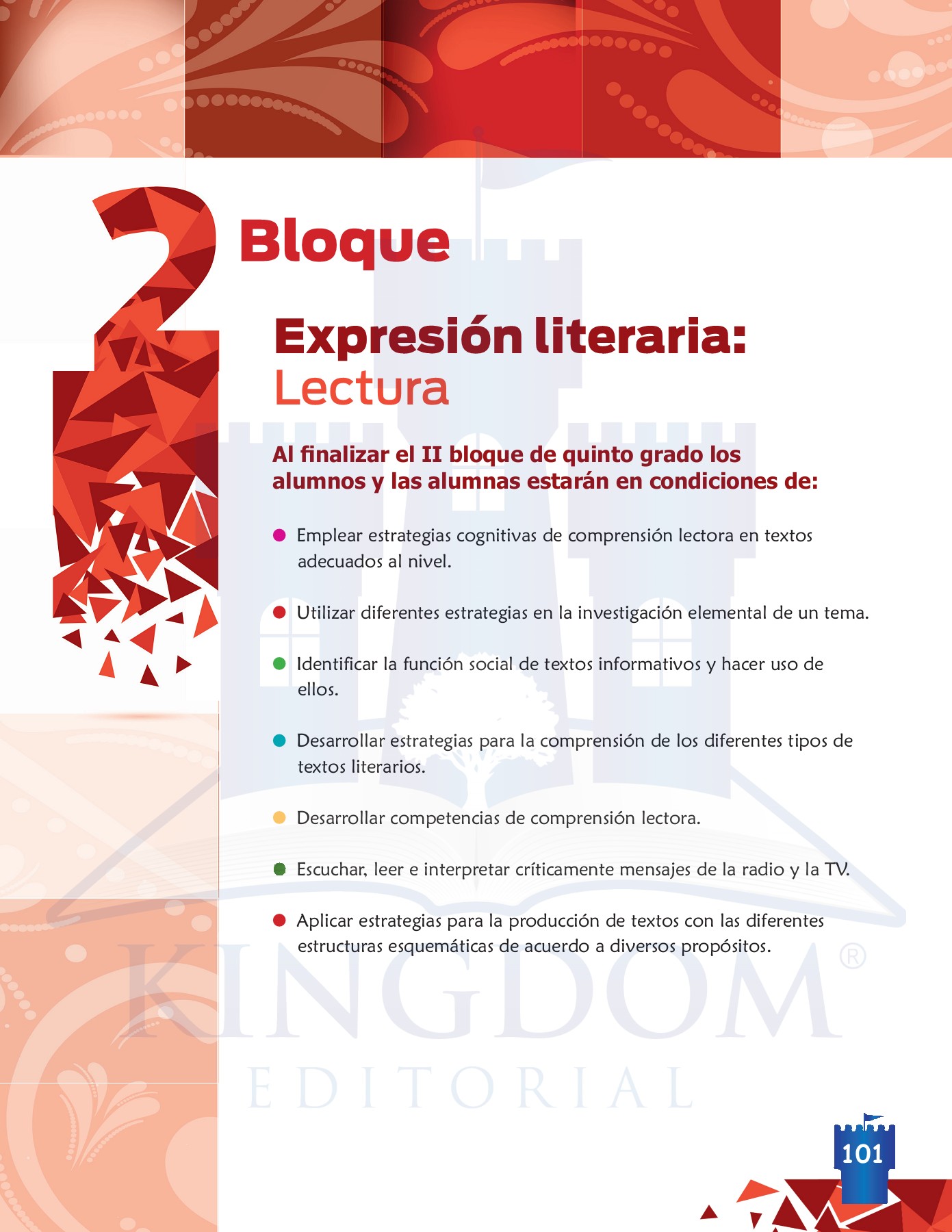ESPAÑOL 5to Grado .1 Kingdom Editorial Página 103 Flip PDF en