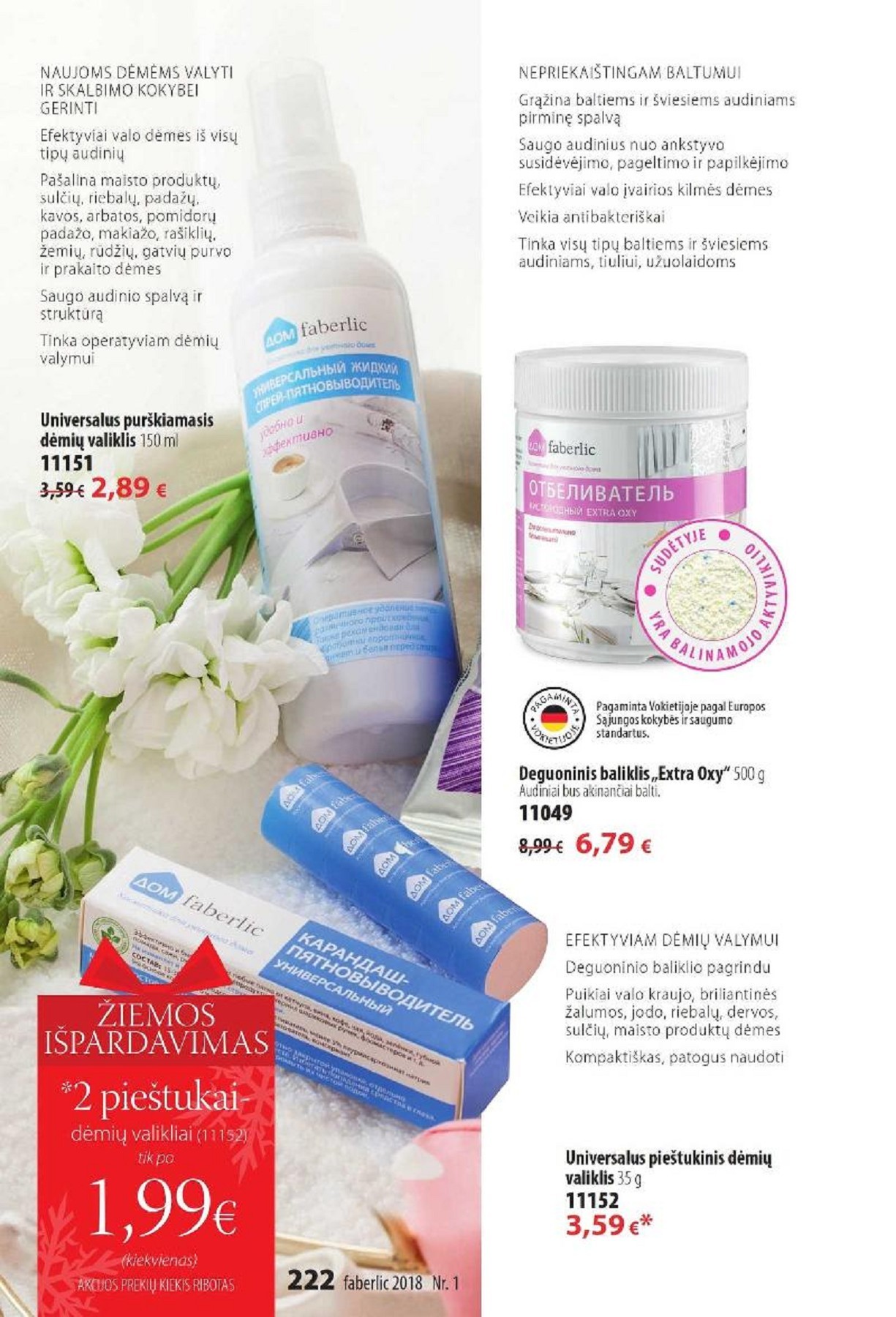 Faberlic katalogas 2018 Nr.1 piltuvas Page 222 Flip PDF Online