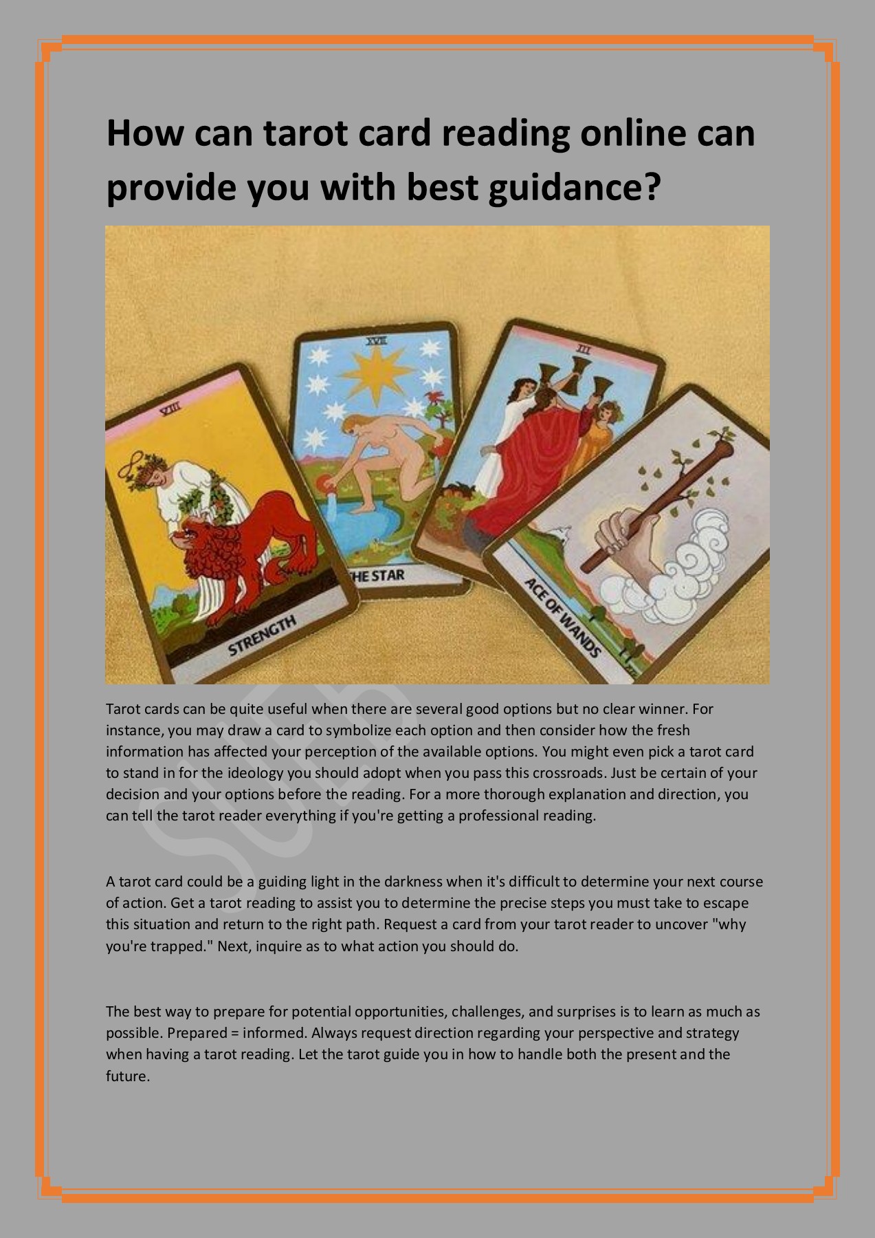 Tarot Card Reading Online Sue Birbeck Page 1 2 Flip PDF Online