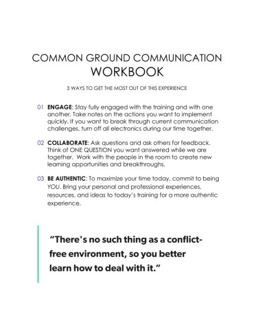 WORKBOOKCommonGroundCommunication
