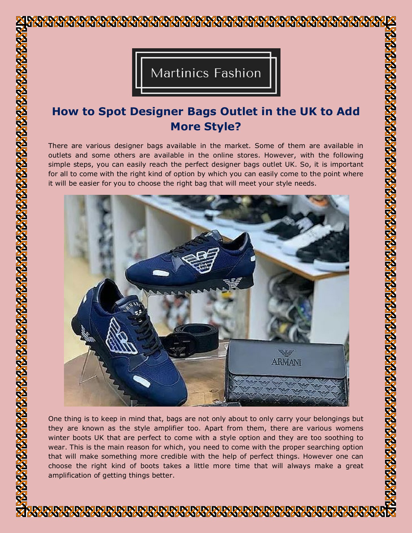 How to Spot Designer Bags Outlet in the UK to Add More Style Delson