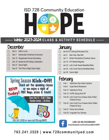 BROCHURES & CATALOGS - Community Education / Handke
