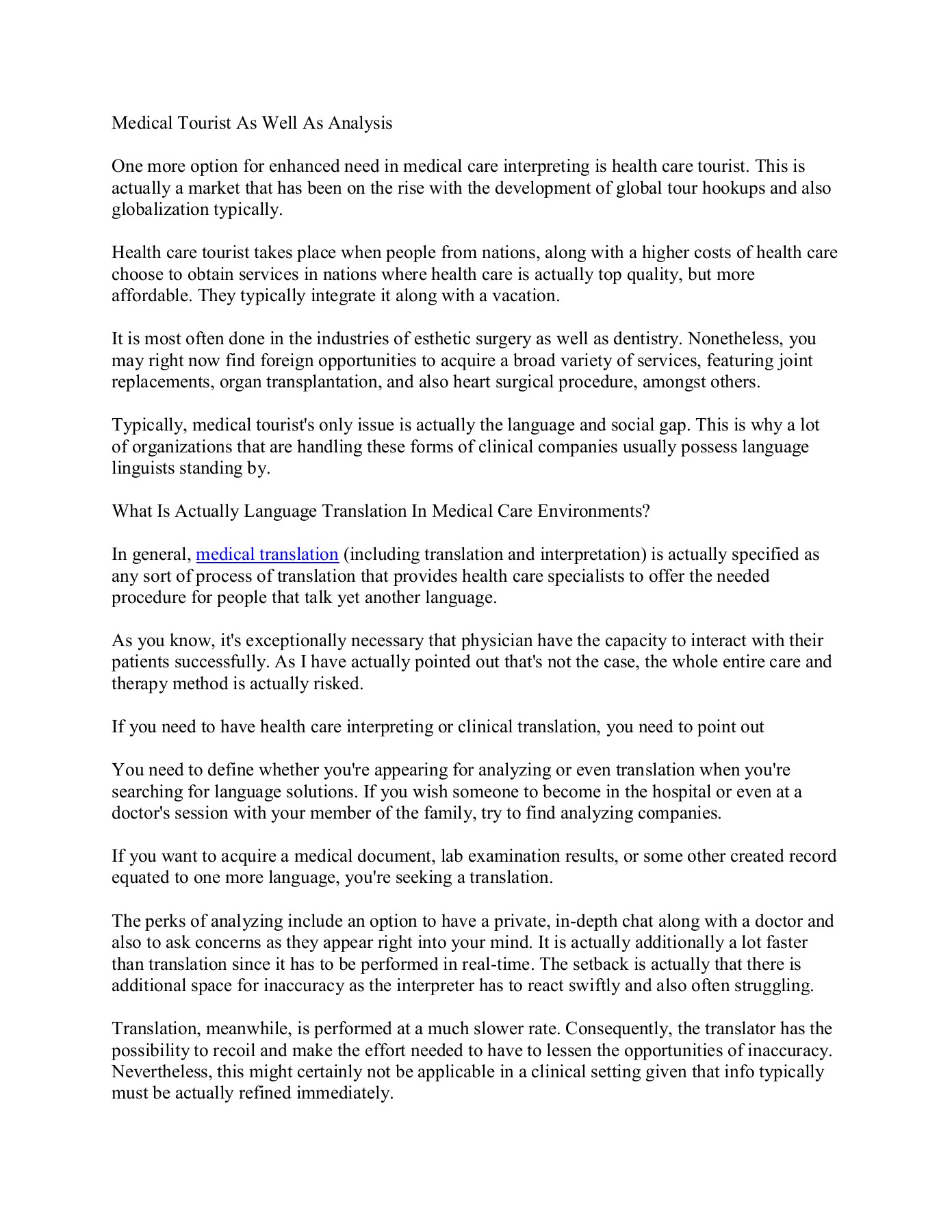 The Reason Why Medical And Pharmaceutical Translation Services Are