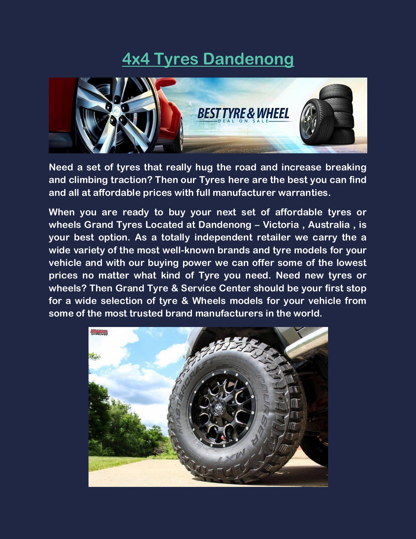 Budget tyres dandenong Cheap tyres dandenong Page 1 5 Flip PDF