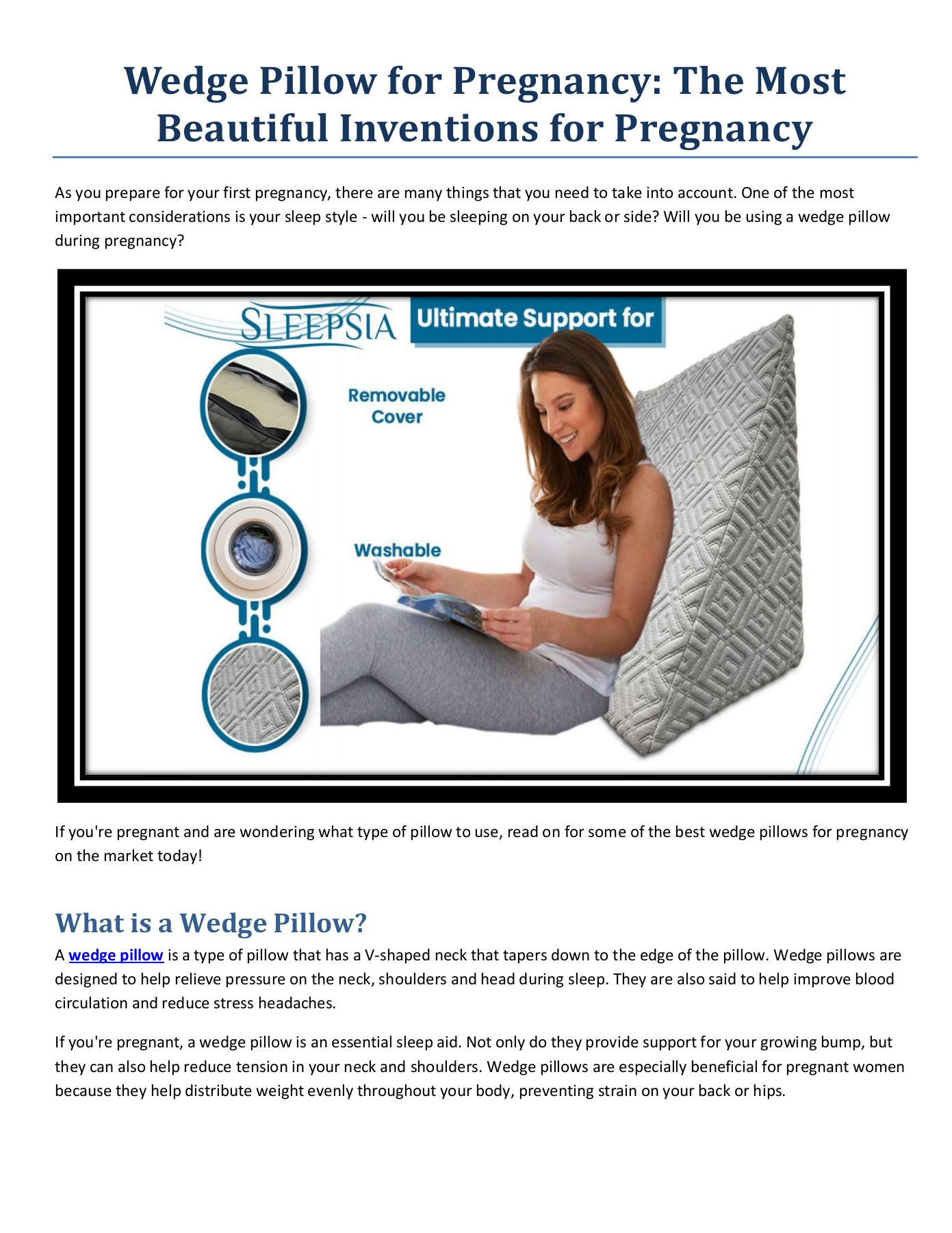 Wedge Pillow for Pregnancy The Most Beautiful Inventions for Pregnancy