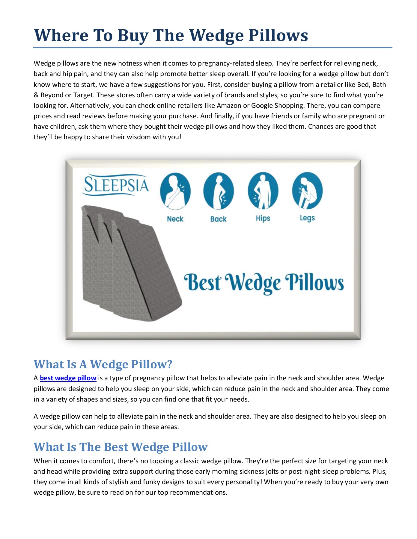 Where To Buy The Wedge Pillows Ross Flynn Page 1 2 Flip PDF