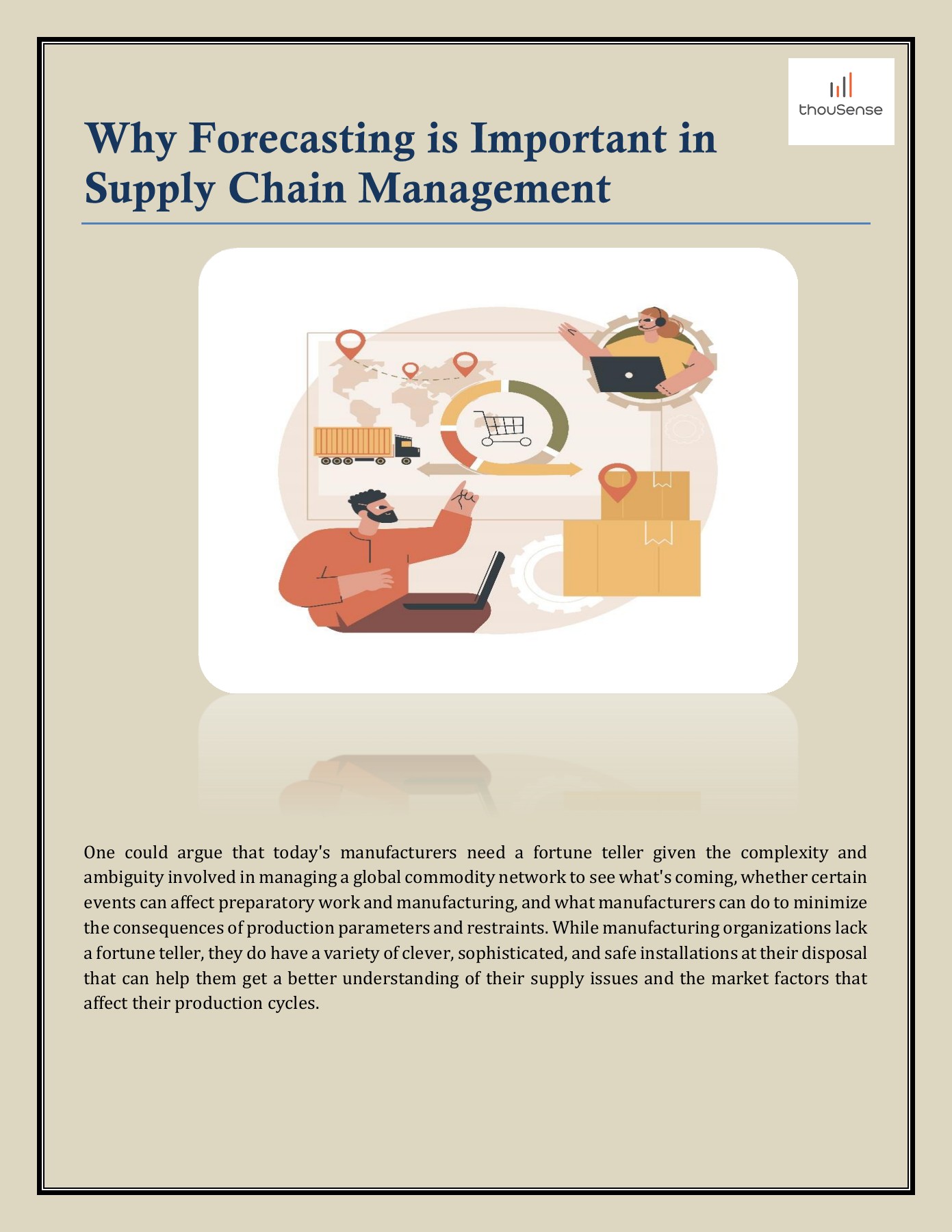 Why Forecasting is Important in Supply Chain Management thousenseai