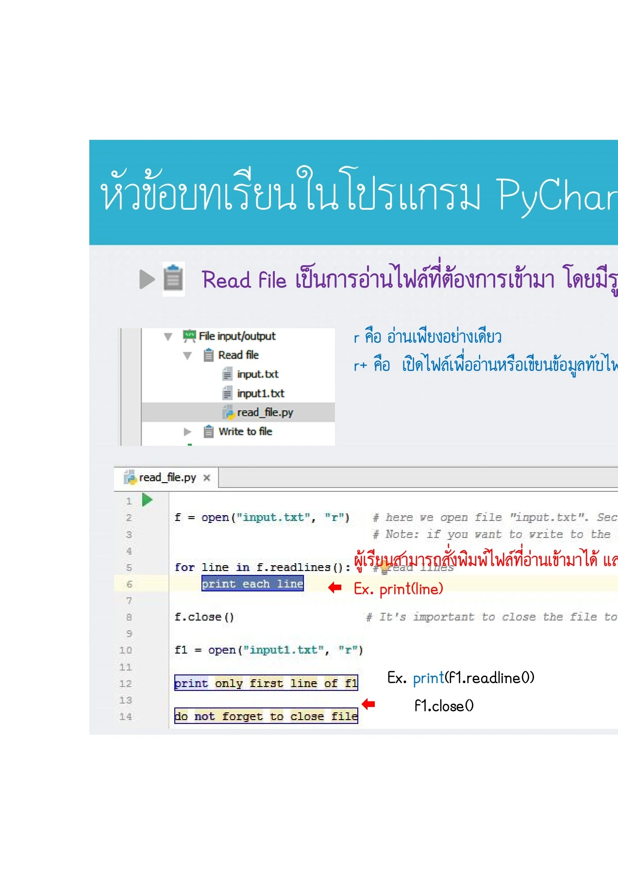 cách cài đặt python trên visual studio code... 3-หลักการเขียนโปรแกรม-11-Python Edu Training - t.panida.noisri - Page ...
