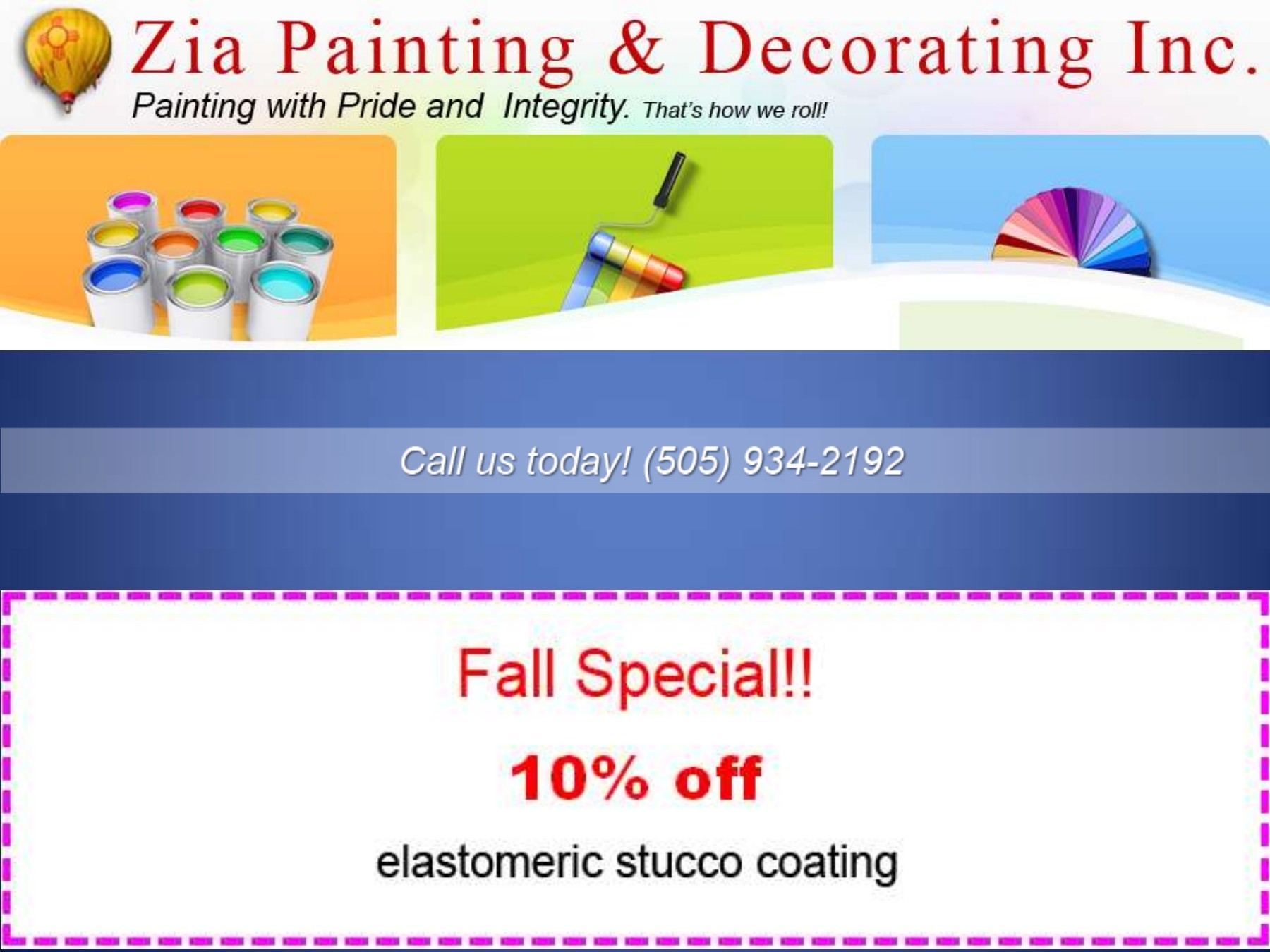 Licensed painters albuquerque nm ziapaintinginc Page 1 7 Flip
