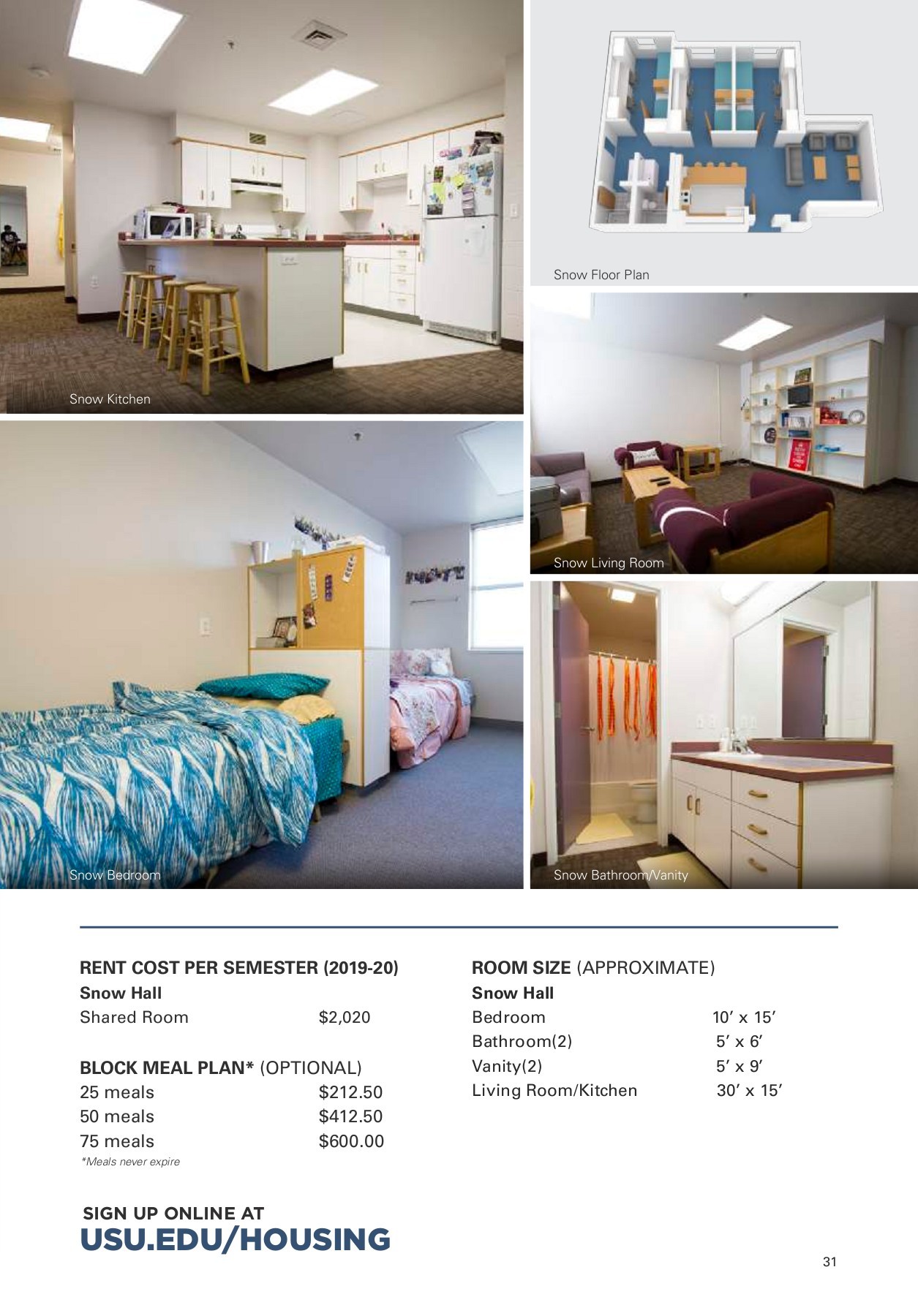 USU Housing Viewbook 20192020 housingmarketing Page 31 Flip PDF