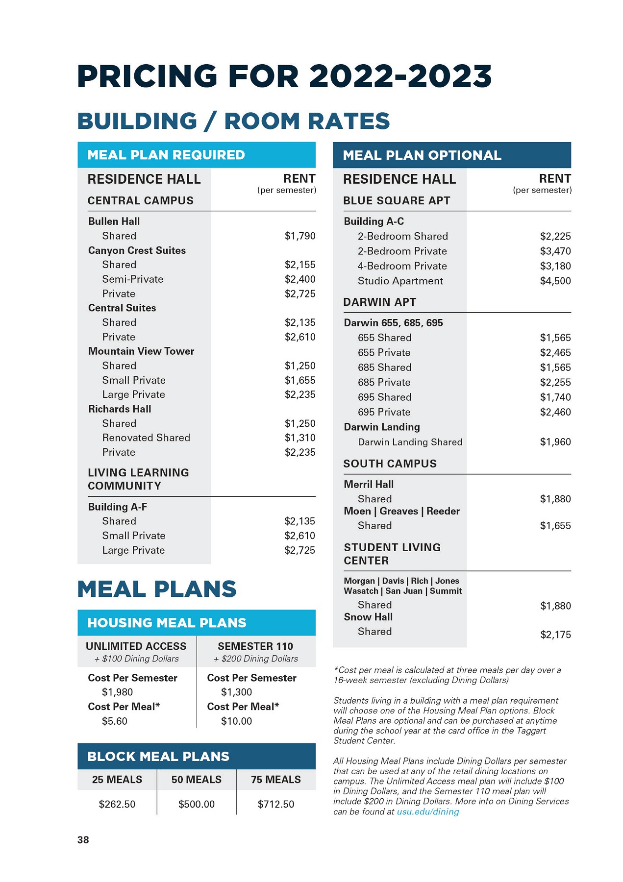202223 USU Single Housing Viewbook housingmarketing Page 38