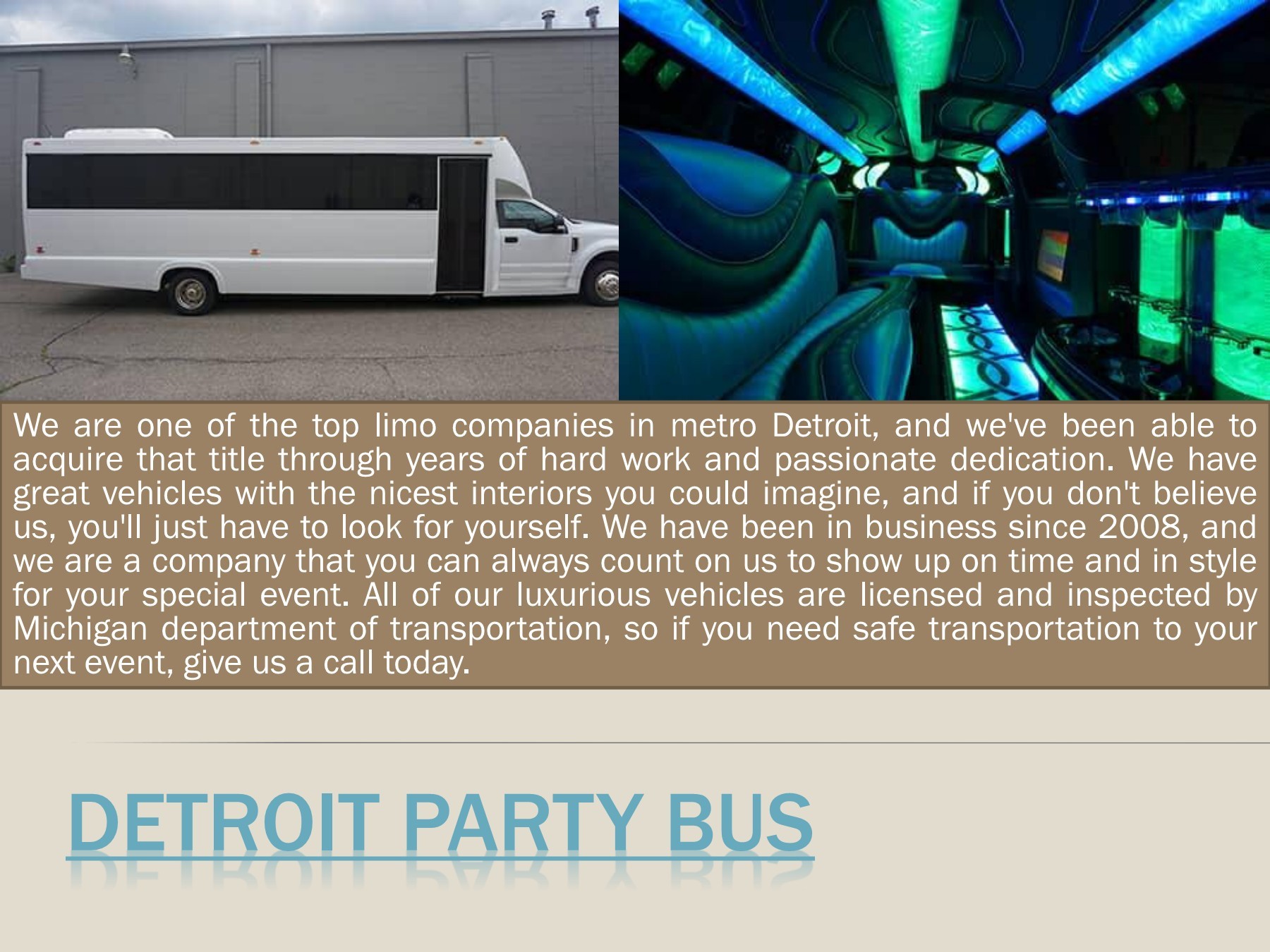 Detroit Party Bus Detroit Transportation Page 1 5 Flip PDF