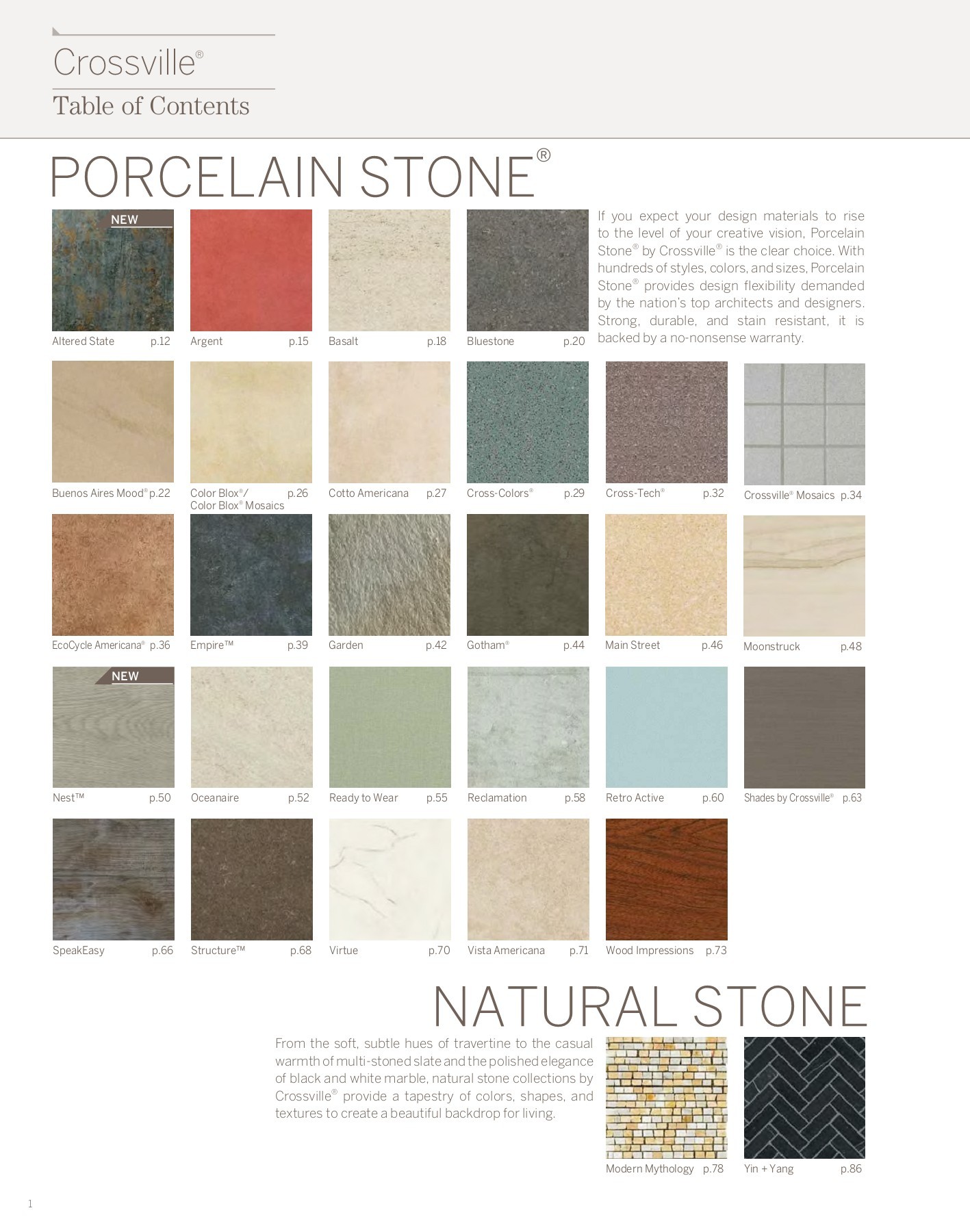 2017 General Crossville Catalog Crossville Inc Page 6 Flip PDF