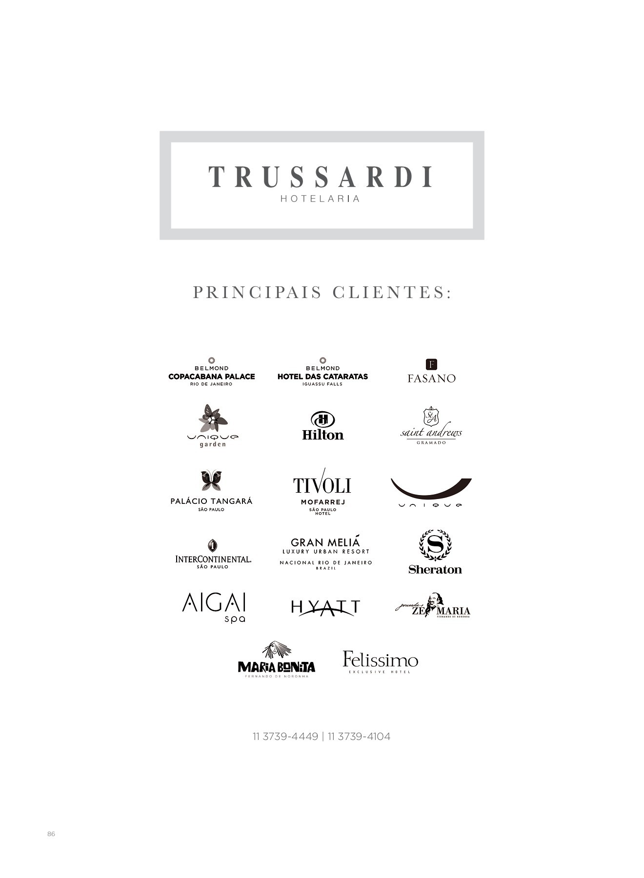 Catálogo Trussardi 2017 contato Página 86 PDF Online PubHTML5