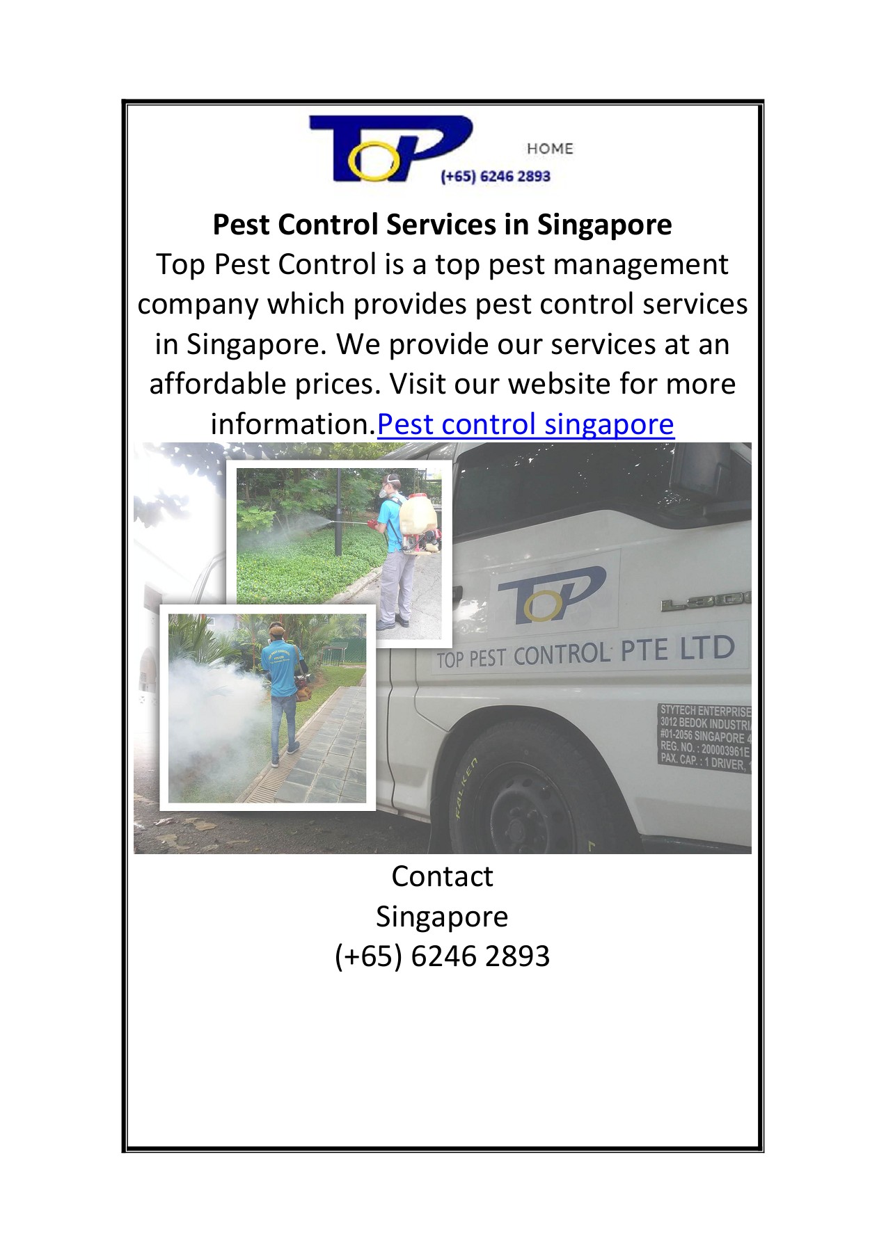 Pest Control Services in Singapore TOP PEST CONTROL Page 1 1 Flip PDF Online PubHTML5