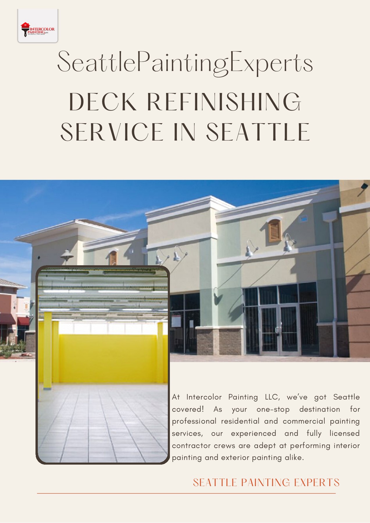 Hire the Best Deck Refinishing Service in Seattle Intercolor Painting