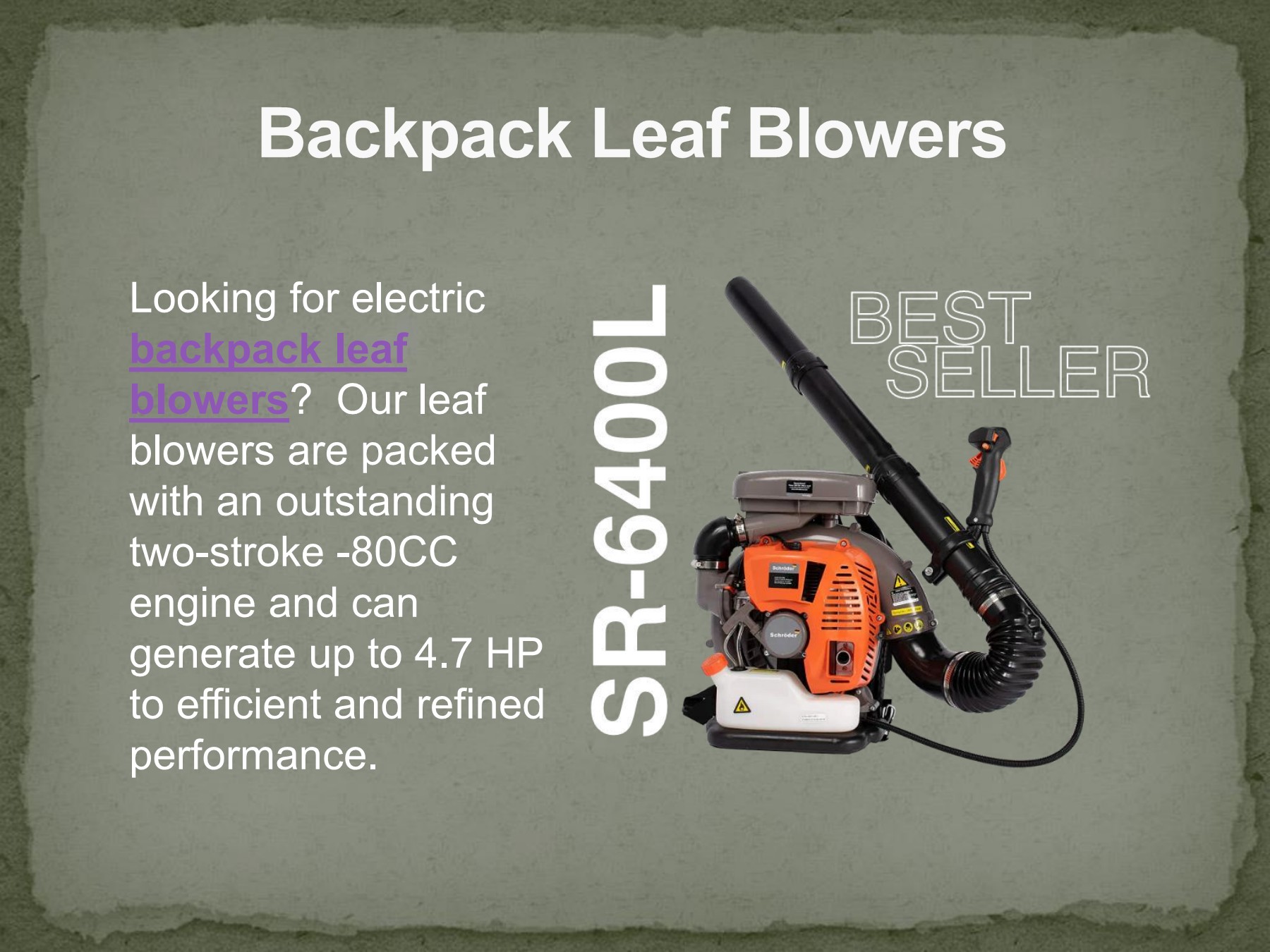 Backpack Leaf Blowers Backpack Leaf Blower Page 1 4 Flip PDF