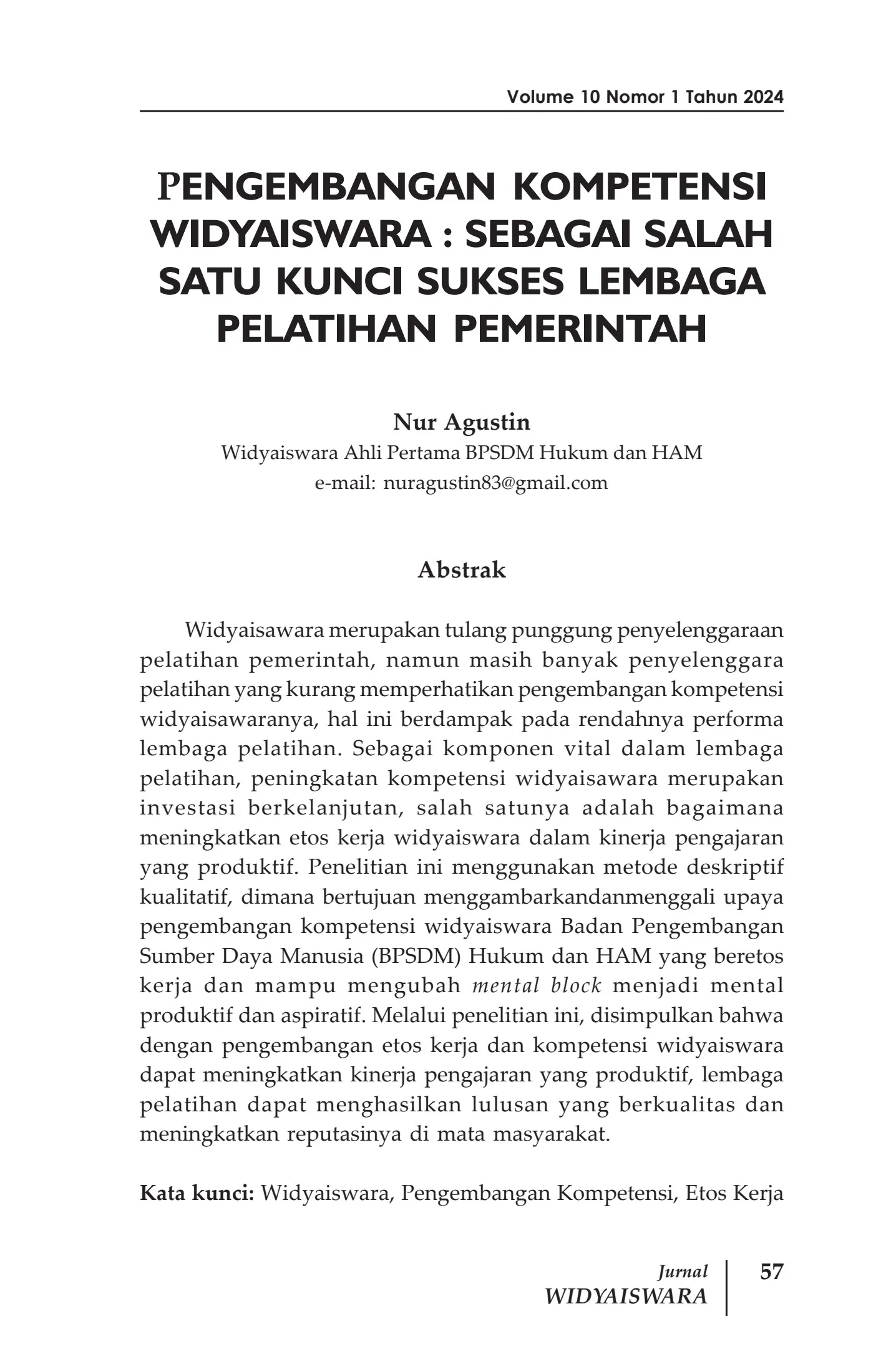 1 Jurnal BPSDM Vol 10 No 1 2024 - bpsdmhumas - Halaman 63 | PDF Online ...