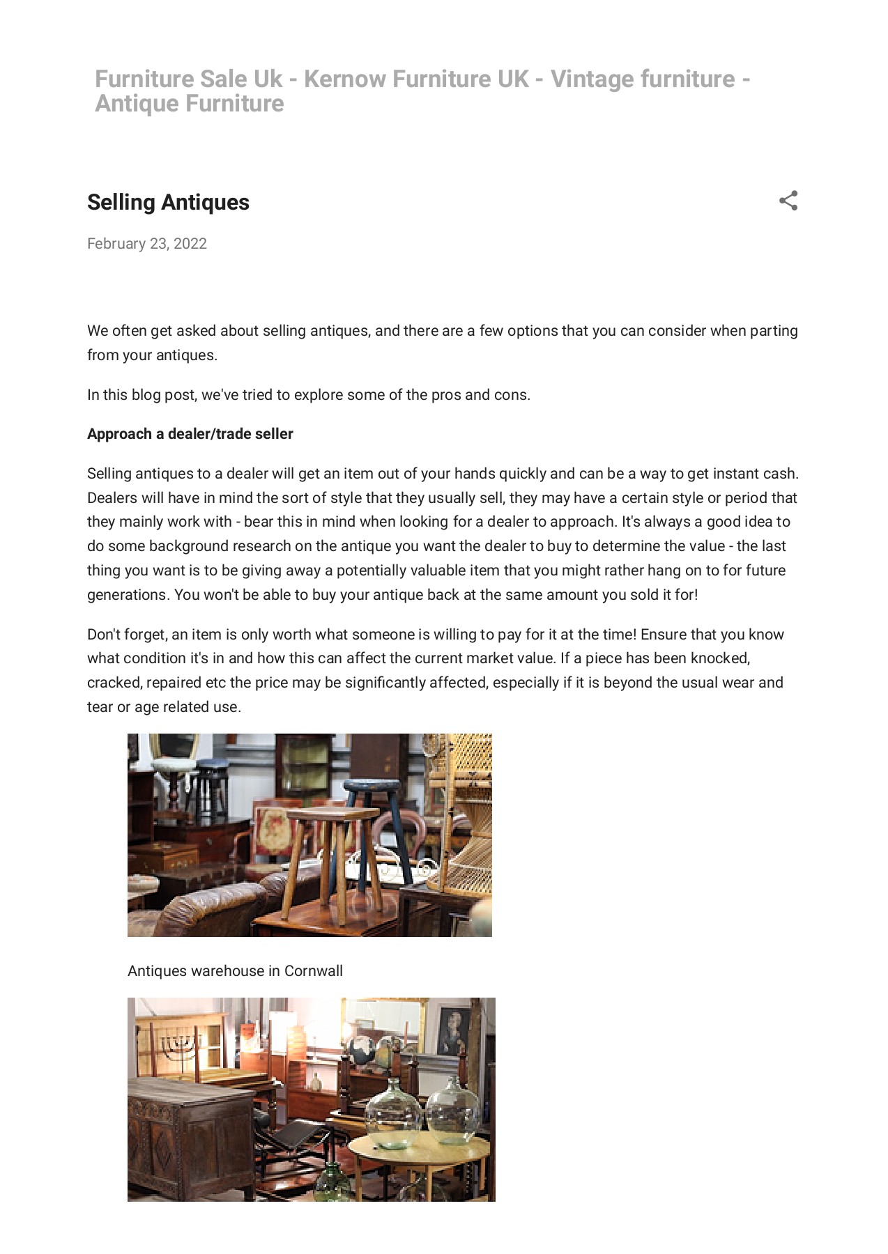 selling antique online KERNOW FURNITURE Page 1 4 Flip PDF
