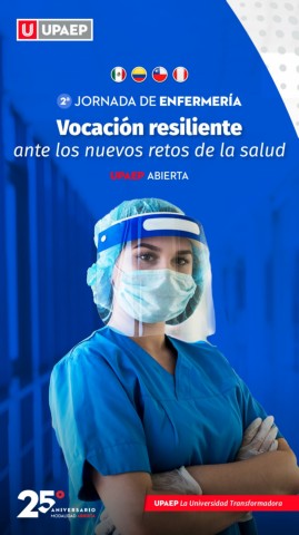 Vocaciónresilienteantelosnuevosretosdesalud

Apartayaestafechaysépartedenuestra2aJornadadeEnfermería¡Notelopuedesperder
Regístrateenupaepmxjornadadeenfermeria