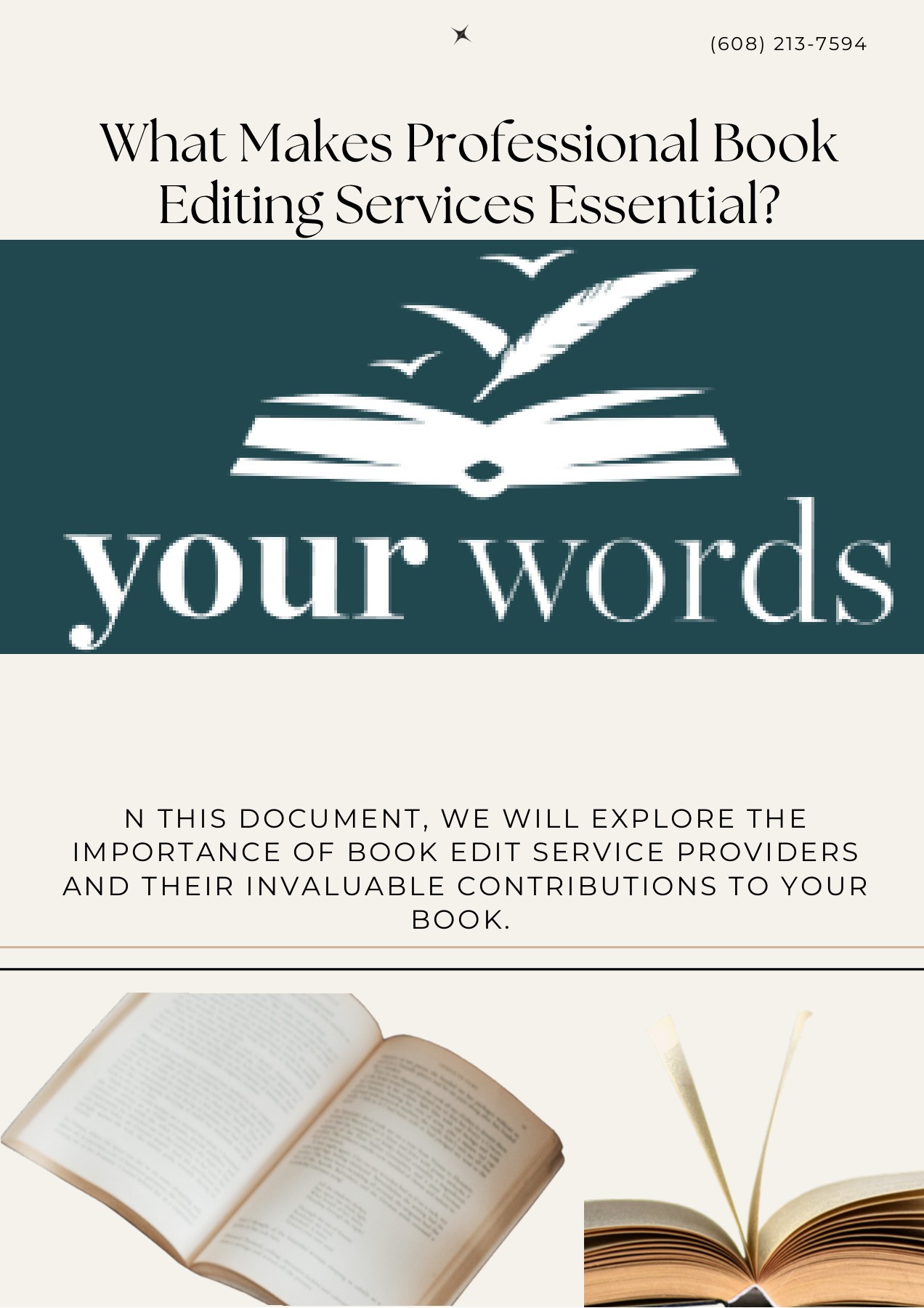 What Makes Professional Book Editing Services Essential yourwords