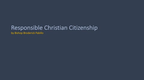 Responsible Christian Citizenship - BCBP Alabang - Page 1 - 38 | Flip ...