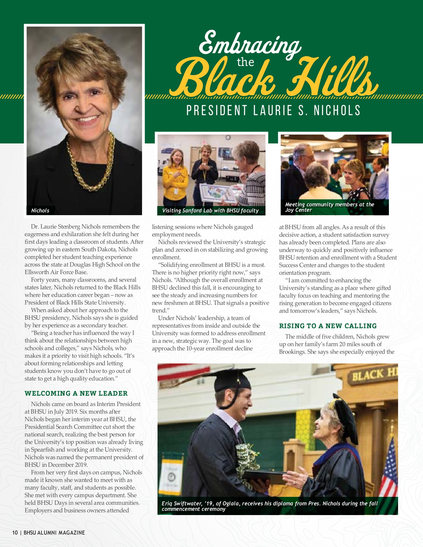 Black Hills State University Alumni Magazine Spring 2020 Black