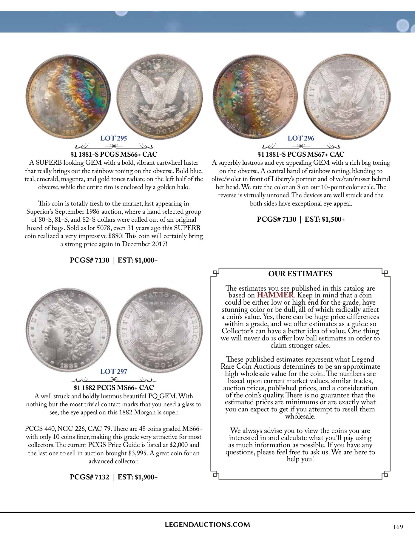 Catalog RA XXIV_Web Legend Rare Coin Auctions Page 169 Flip PDF