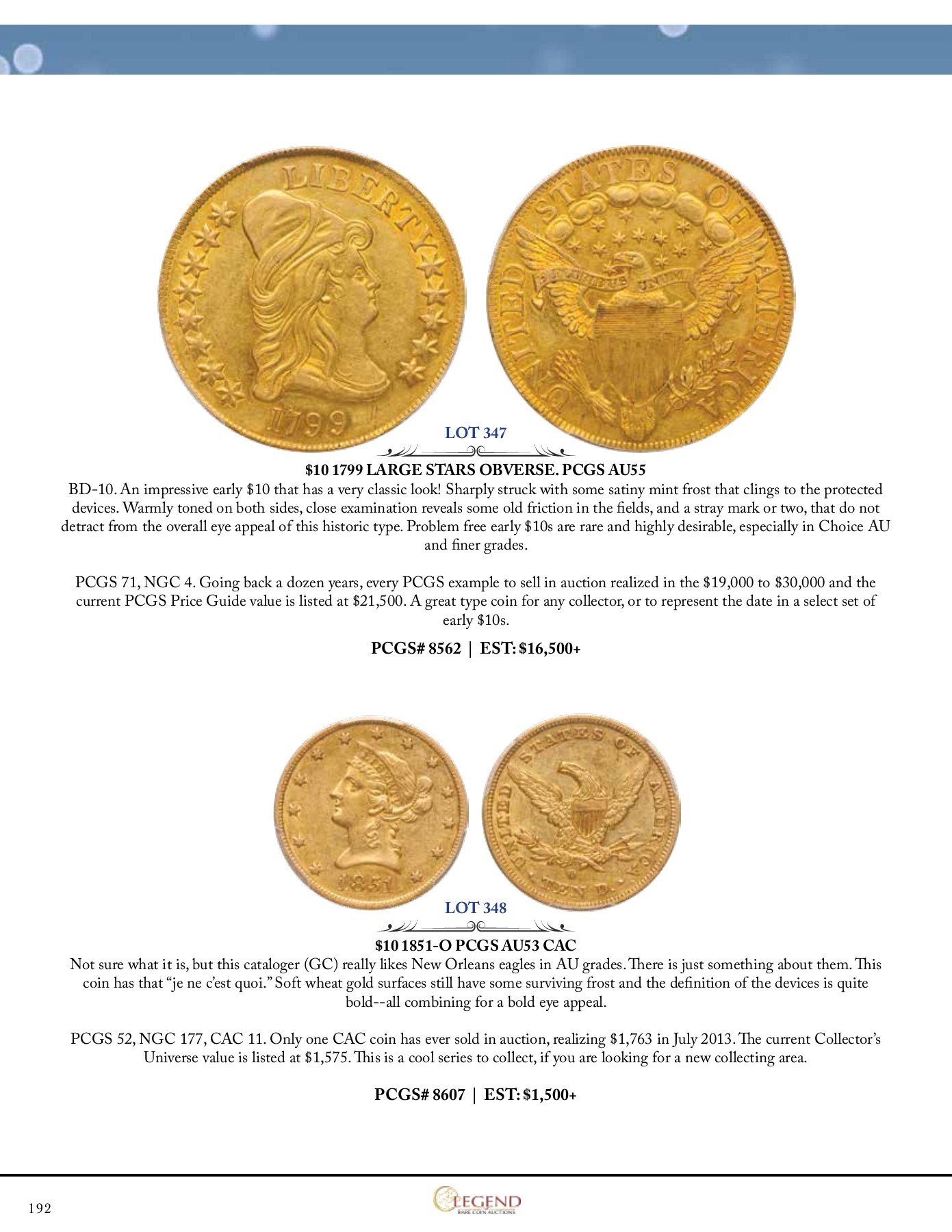 Catalog RA XXIV_Web Legend Rare Coin Auctions Page 192 Flip PDF