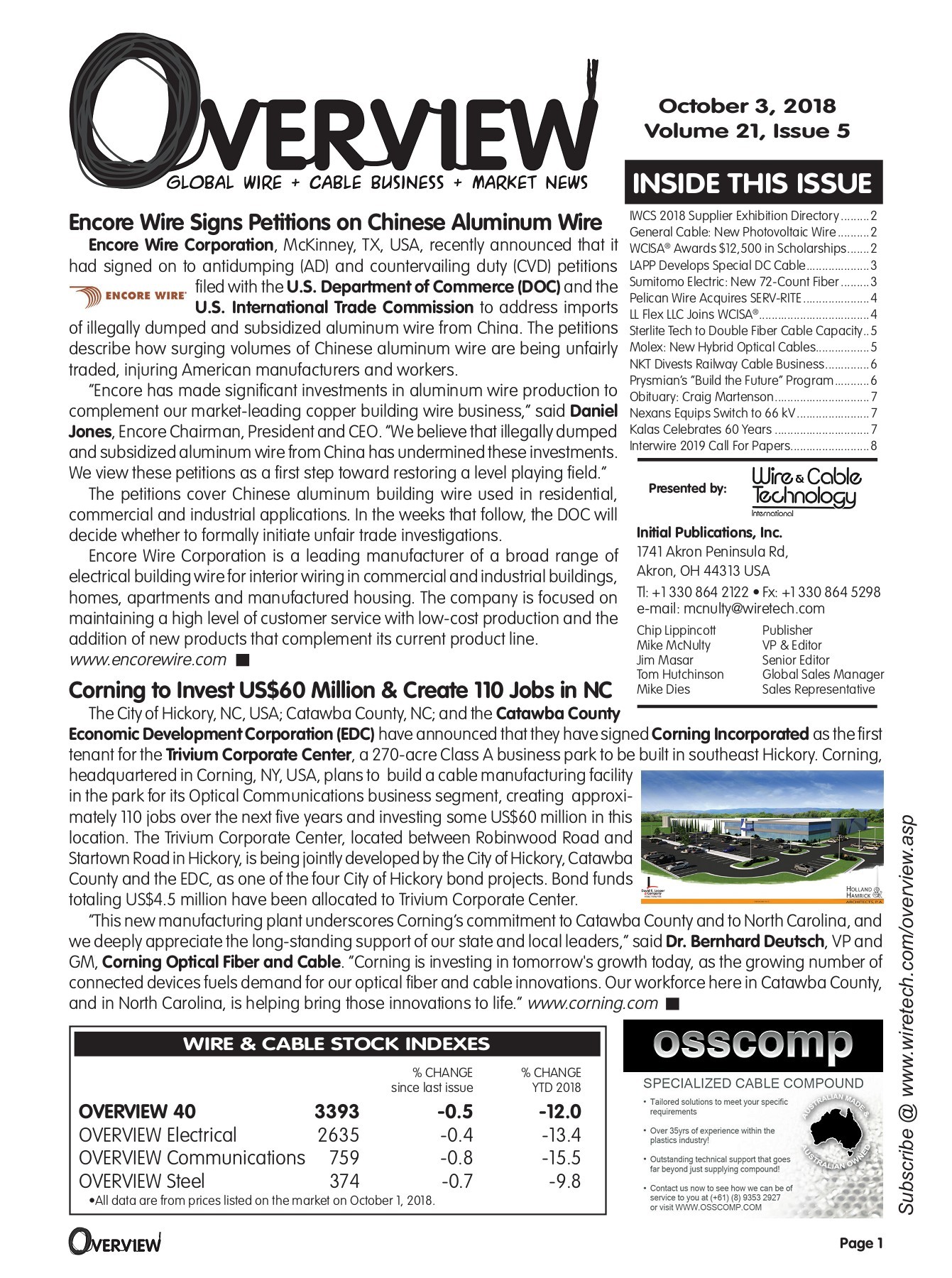 OVERVIEW October 1 2018 Issue Flip Book Edition - mcnulty - Page 1 - 8 ...