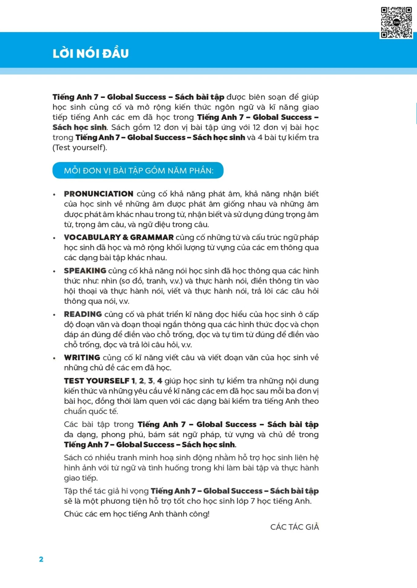 Grade 7 - Global Success - Workbook