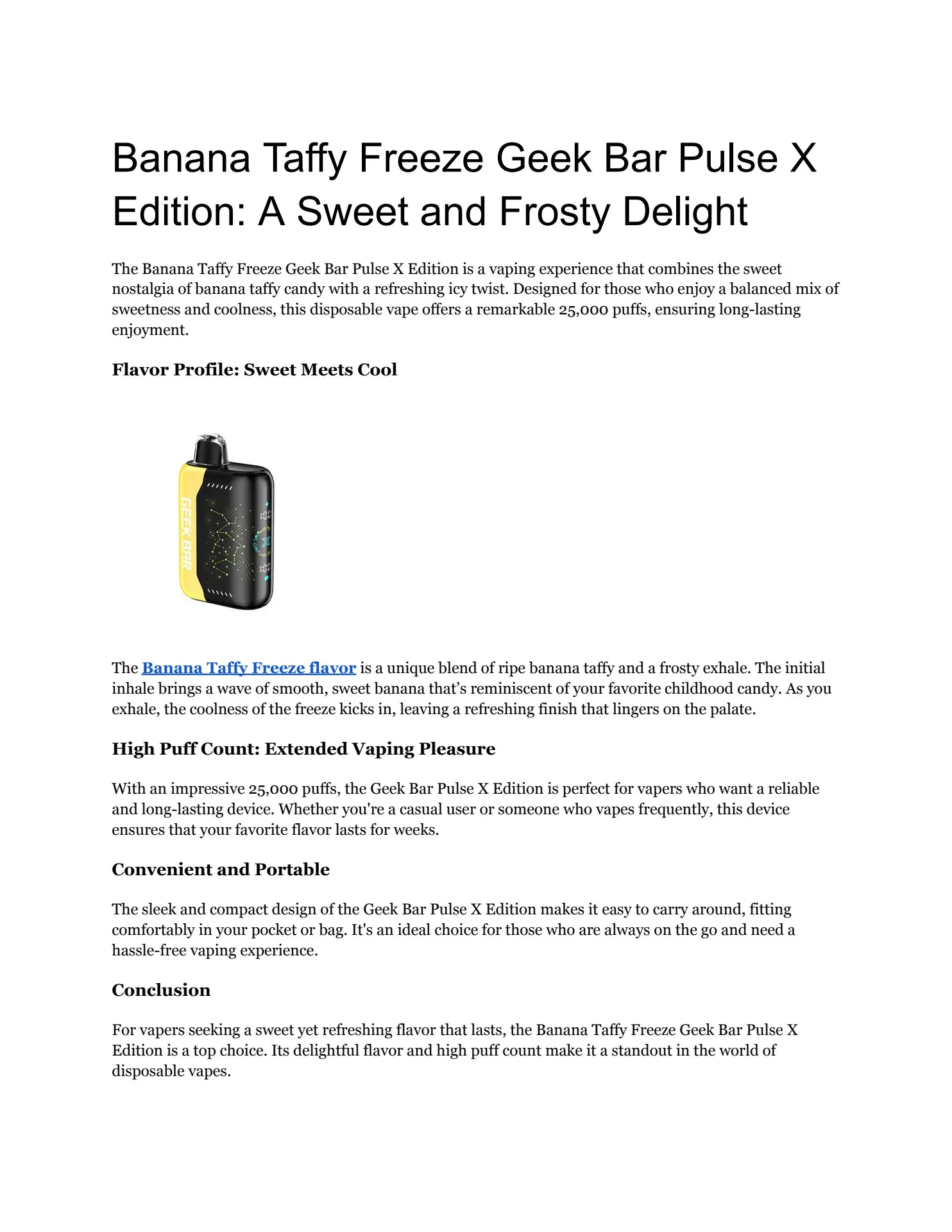 For Sale Geek Bar Pulse X