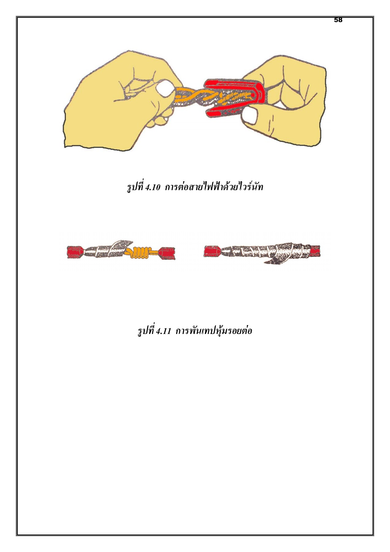 Study documents Electrical wiring technician in the building